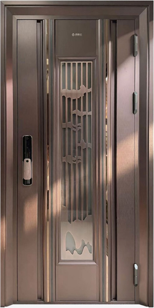 YJJ-YZ122发纹红铜金+玫瑰金+黑钛哑光